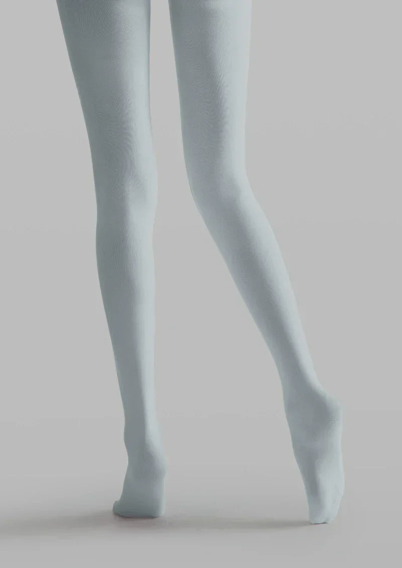 Gray Colorful Text Graphic Tights Hosiery Pantyhose