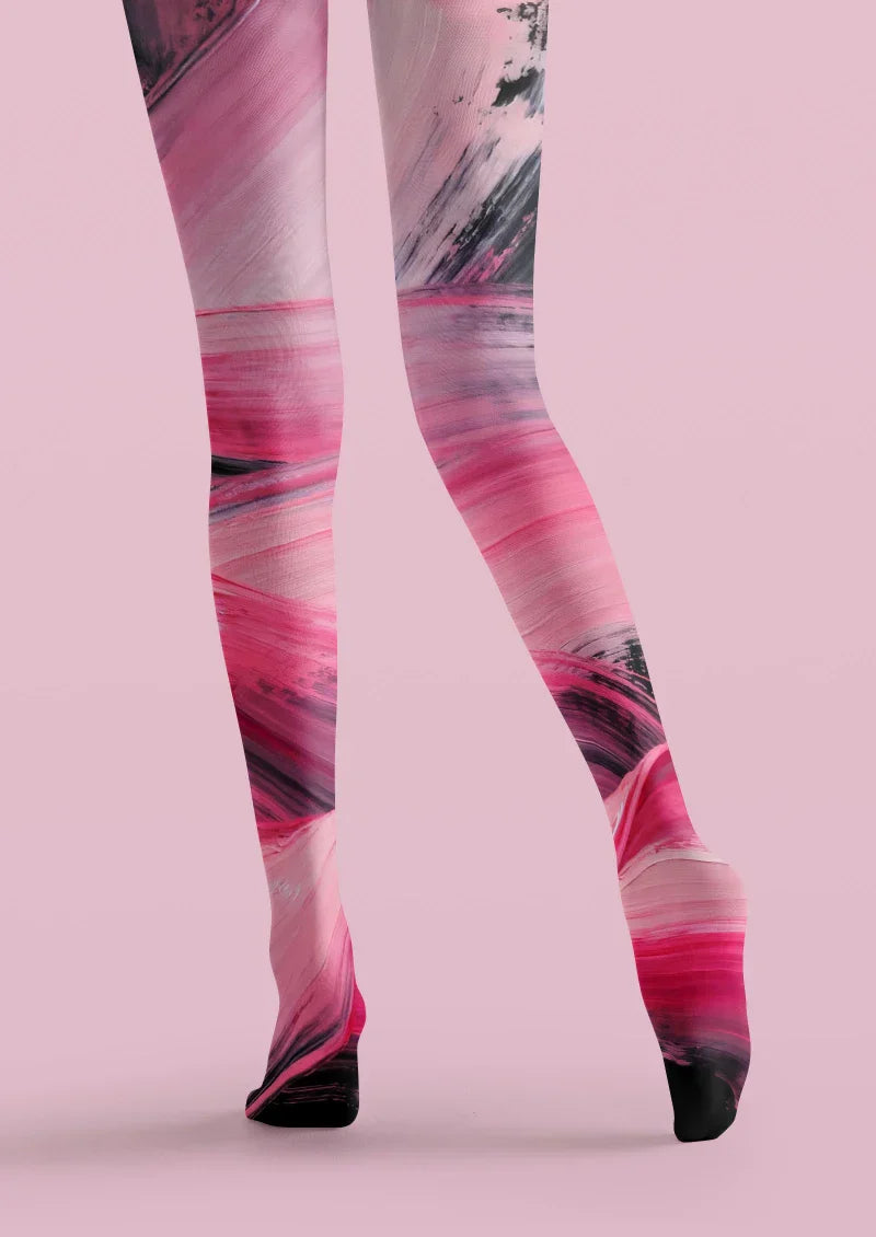 Pink Purple Gradient Tights Hosiery Pantyhose