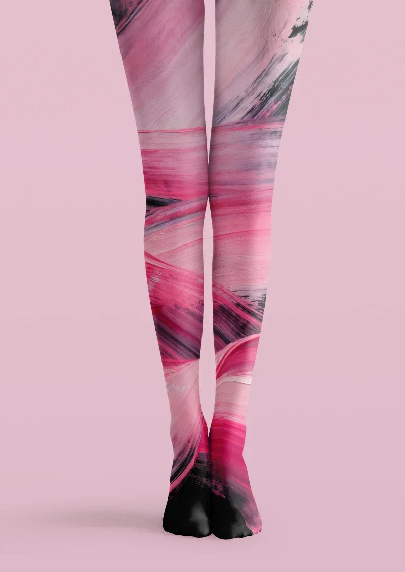 Pink Purple Gradient Tights Hosiery Pantyhose