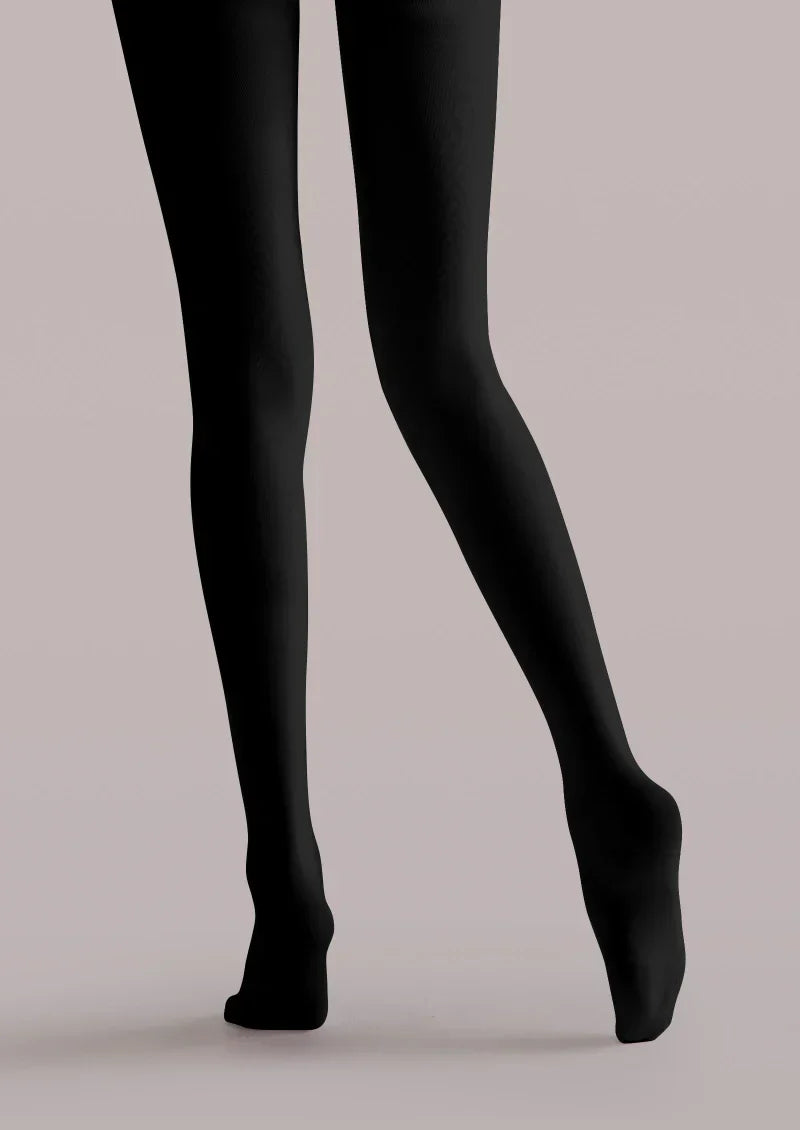 Black Red Purple Floral Tights Hosiery Pantyhose