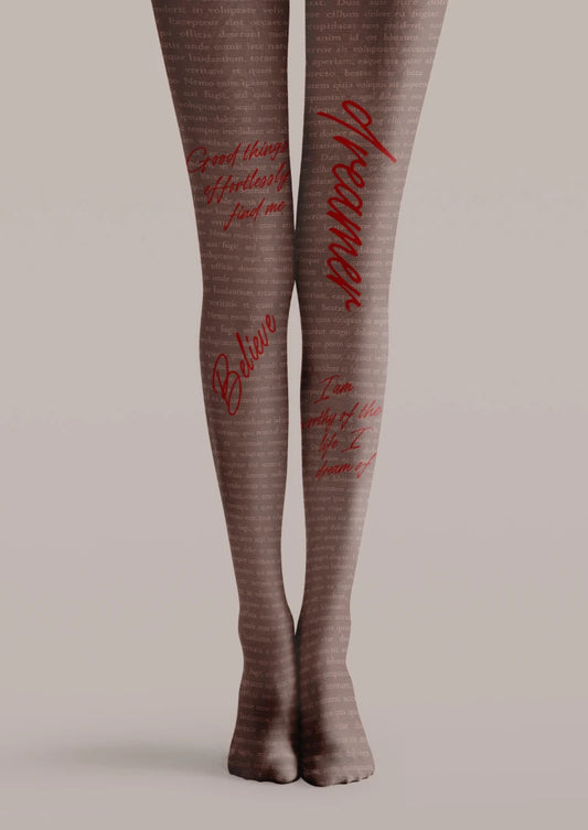 Colorblock Graphic Printed Tights Hosiery Pantyhose