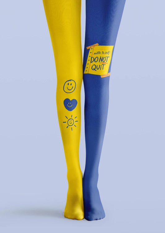 Ombre Love Printed Tights Hosiery Pantyhose