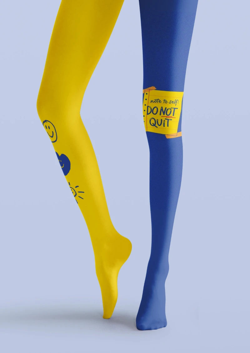 Ombre Love Printed Tights Hosiery Pantyhose