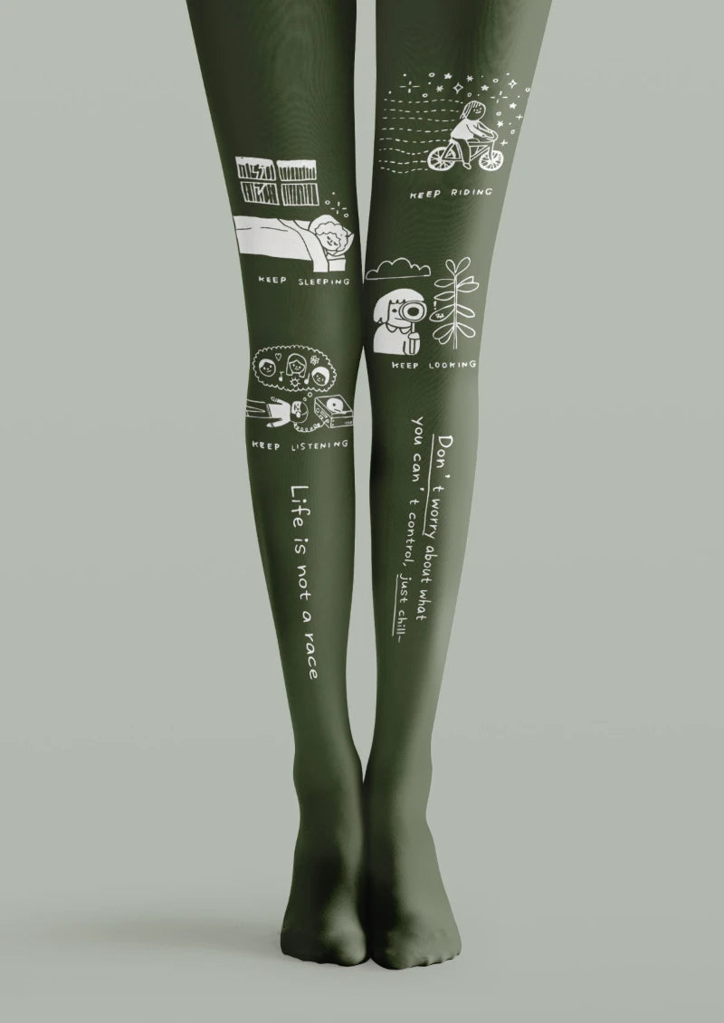 Character Graphic Printed Tights Hosiery Pantyhose