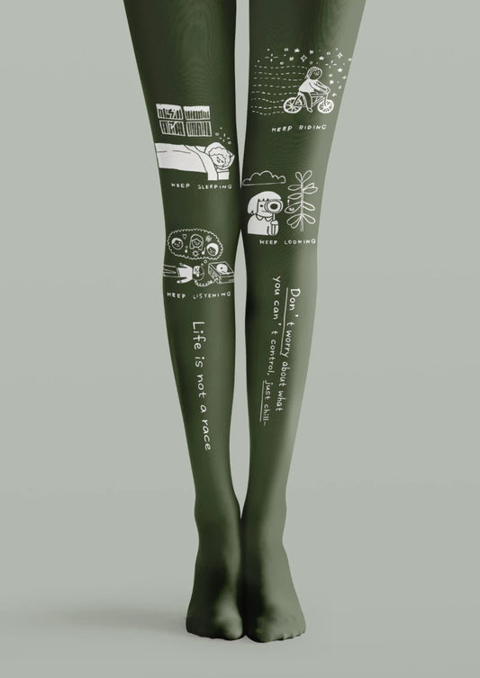 Character Graphic Printed Tights Hosiery Pantyhose
