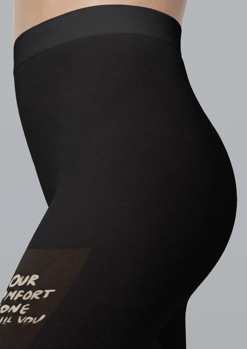 Olive Doodle Printed Tights Hosiery Pantyhose