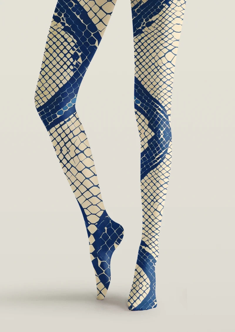 Floral Graphic Printed Tights Hosiery Pantyhose
