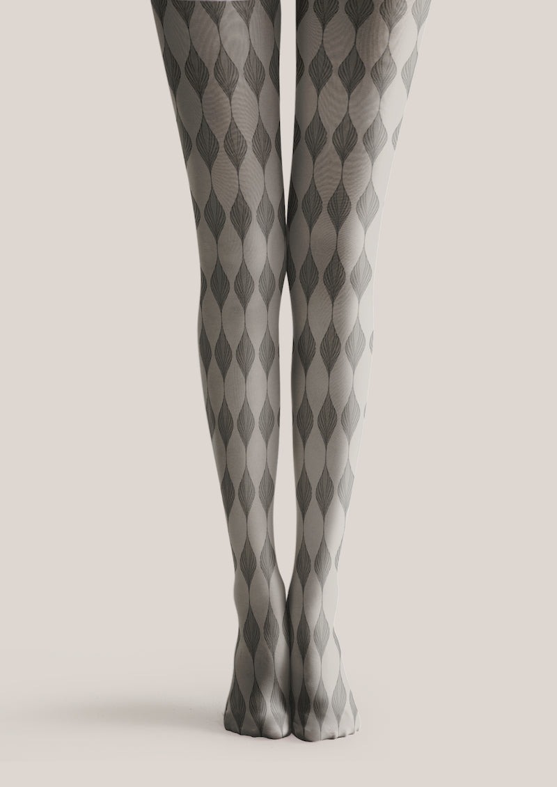 Argyle Texture Printed Tights Hosiery Pantyhose