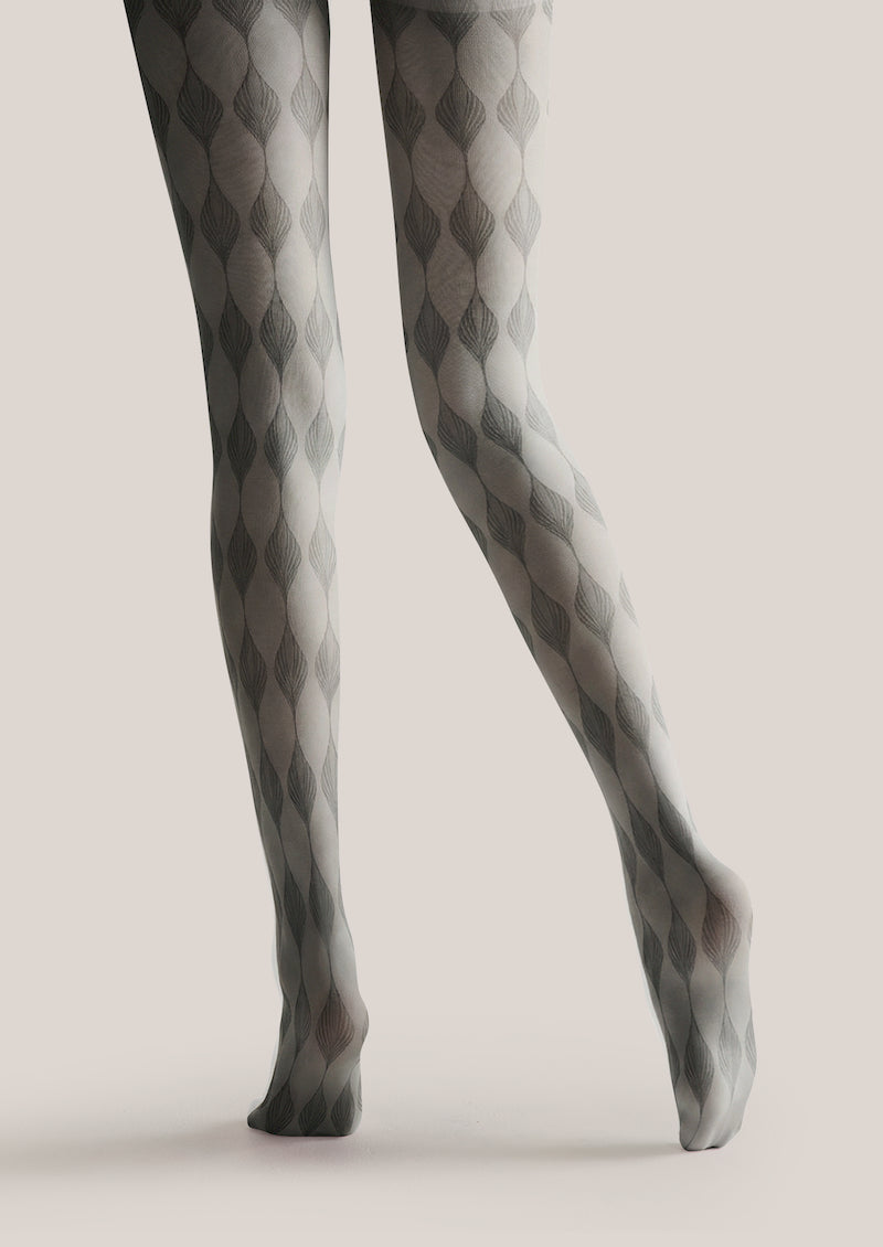 Argyle Texture Printed Tights Hosiery Pantyhose