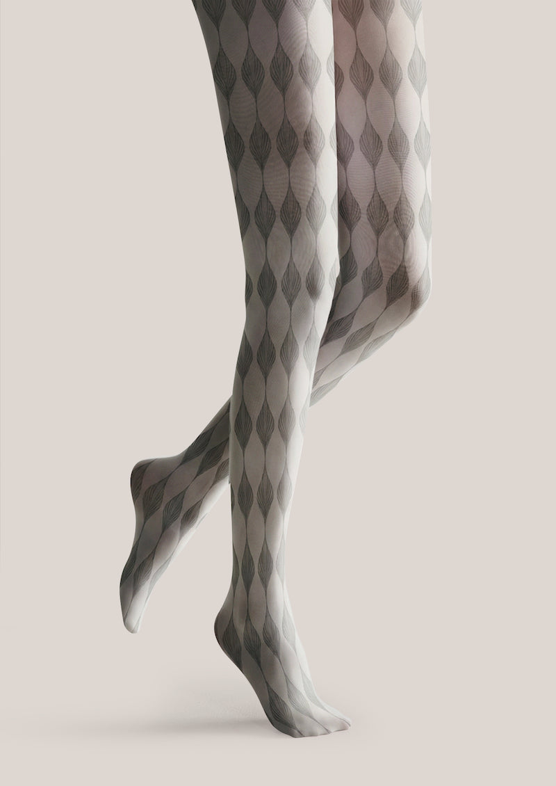 Argyle Texture Printed Tights Hosiery Pantyhose