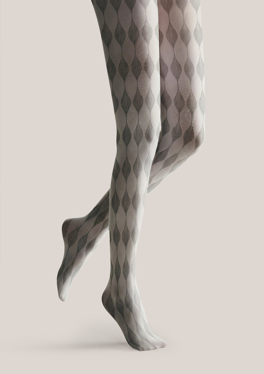 Argyle Texture Printed Tights Hosiery Pantyhose