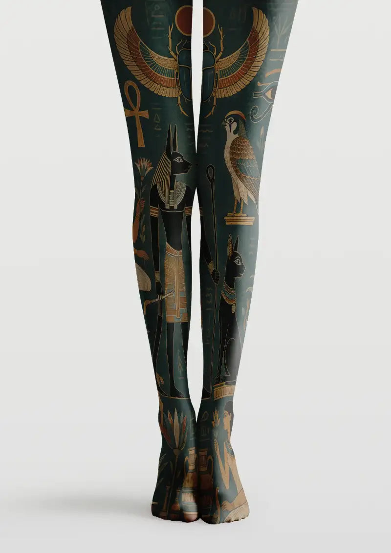 Egyptian Anubis Graphic Tights Hosiery Pantyhose