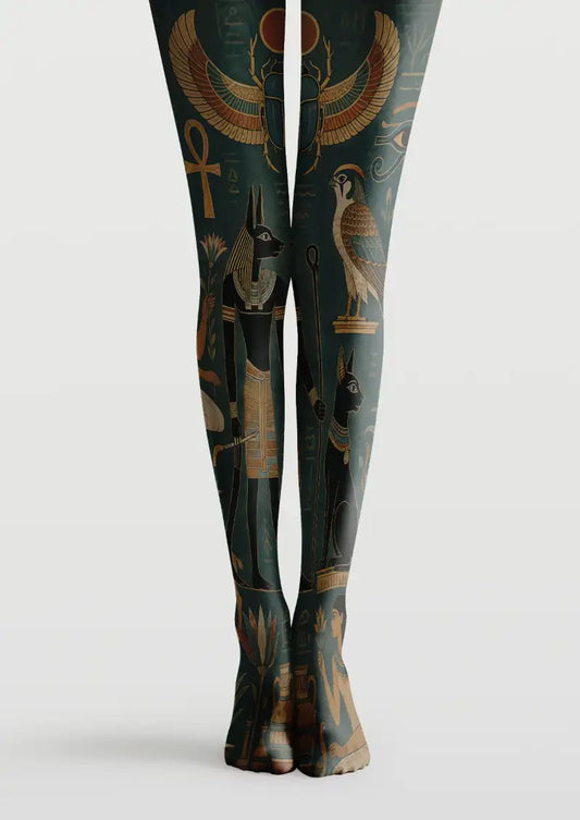 Egyptian Anubis Graphic Tights Hosiery Pantyhose