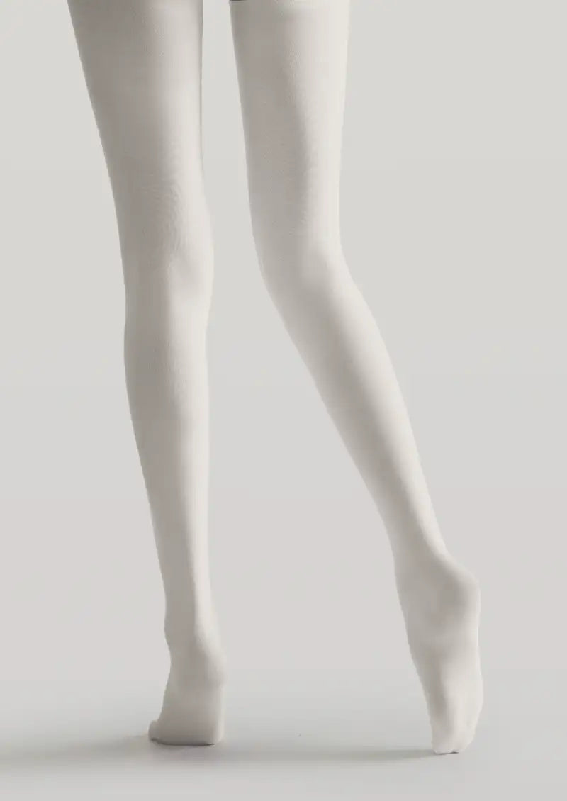 White Story Illustration Tights
