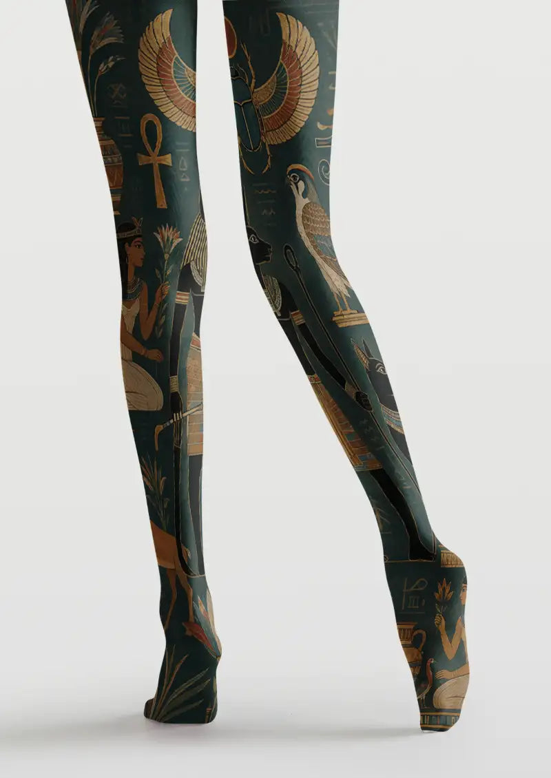 Egyptian Anubis Graphic Tights Hosiery Pantyhose