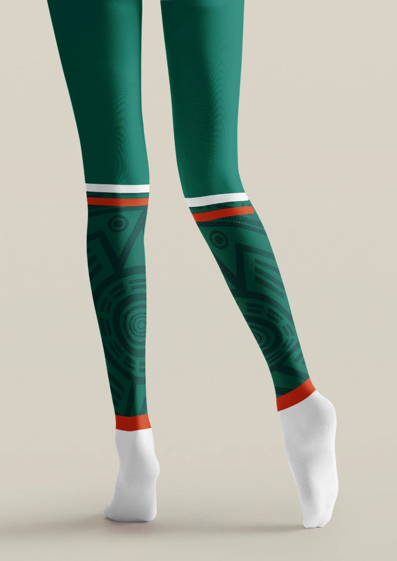 Green Eagle Sport Graphic Tights Hosiery Pantyhose