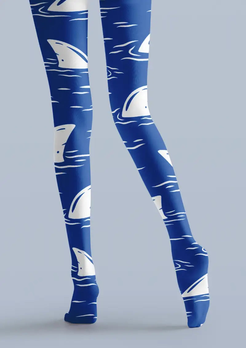 Shark Ocean Graphic Tights Hosiery Pantyhose