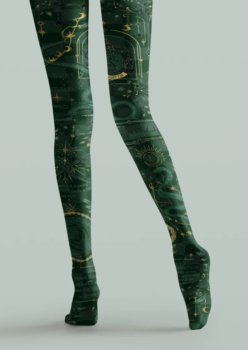 Green Serpent Celestial Tights