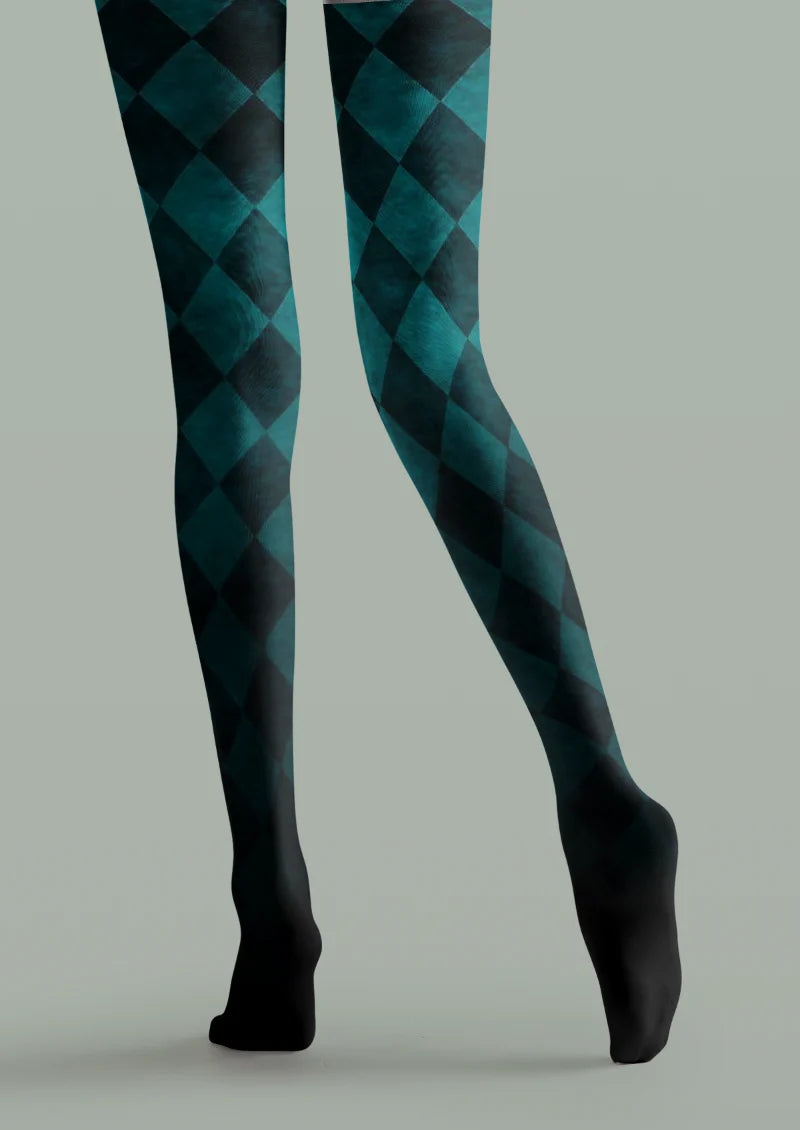 Green Map Serpent Tights