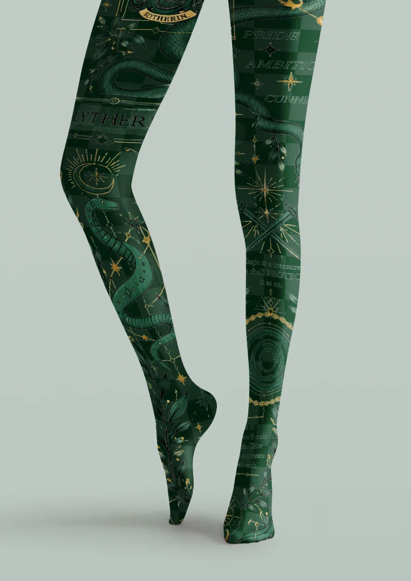 Green Serpent Celestial Tights