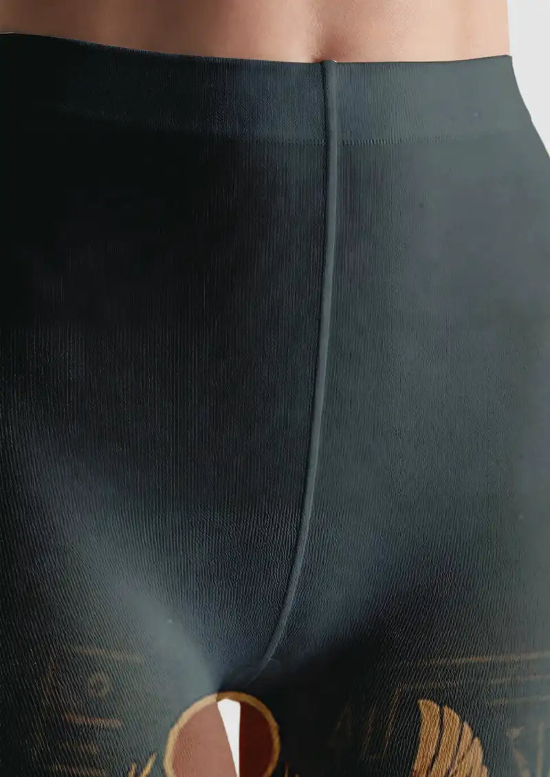 Egyptian Anubis Graphic Tights Hosiery Pantyhose