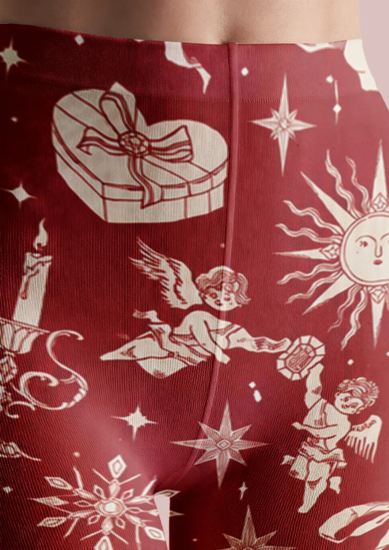 Red Nutcracker Gift Tights