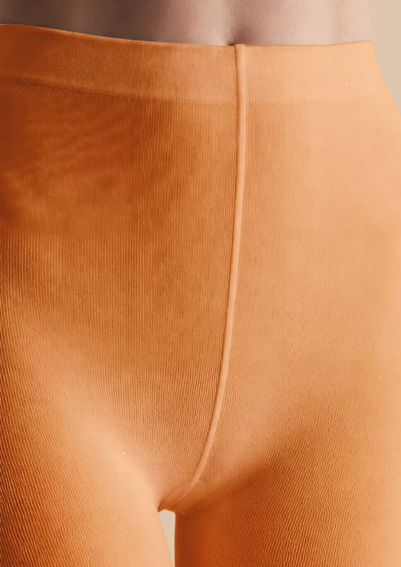 Orange Gingerbread Face Tights