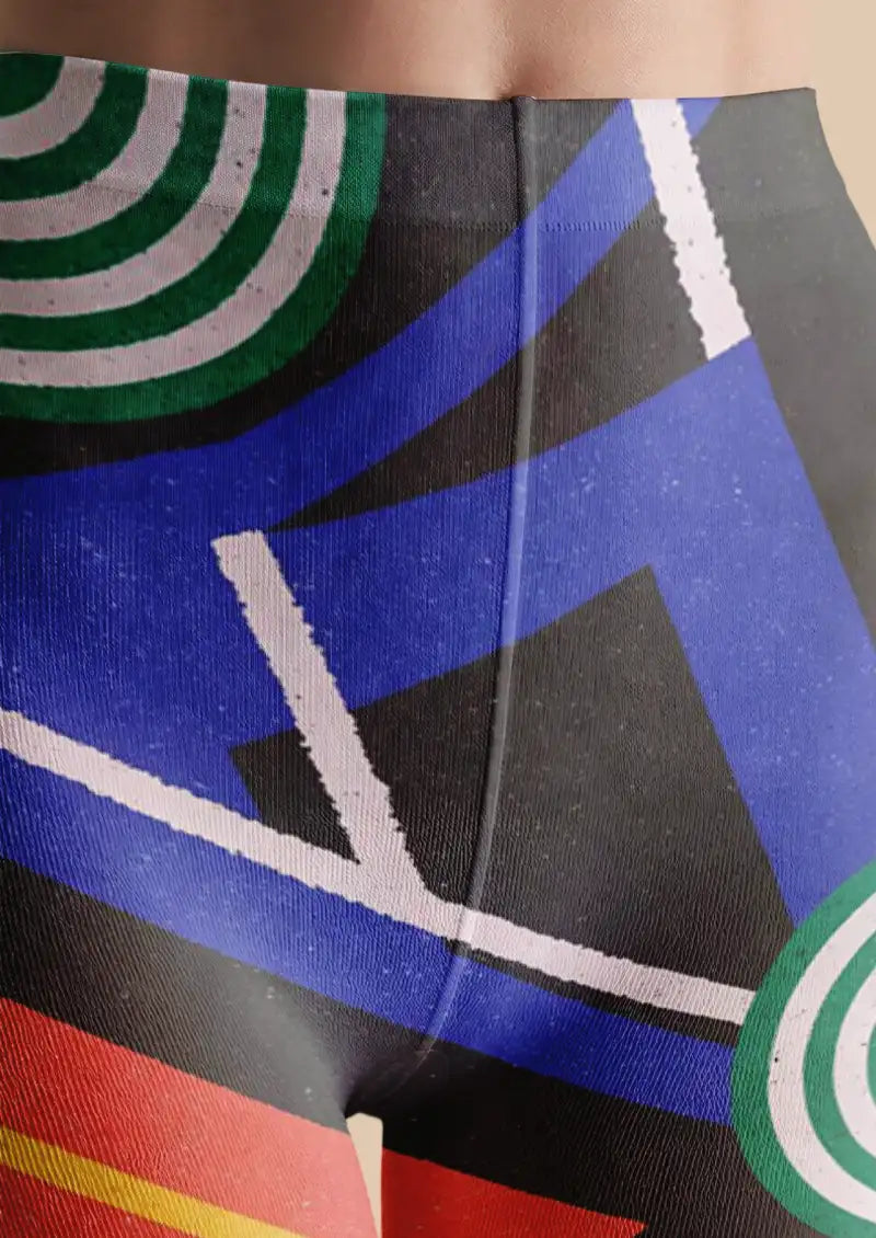 Abstract Memphis Geometry Tights Hosiery Pantyhose