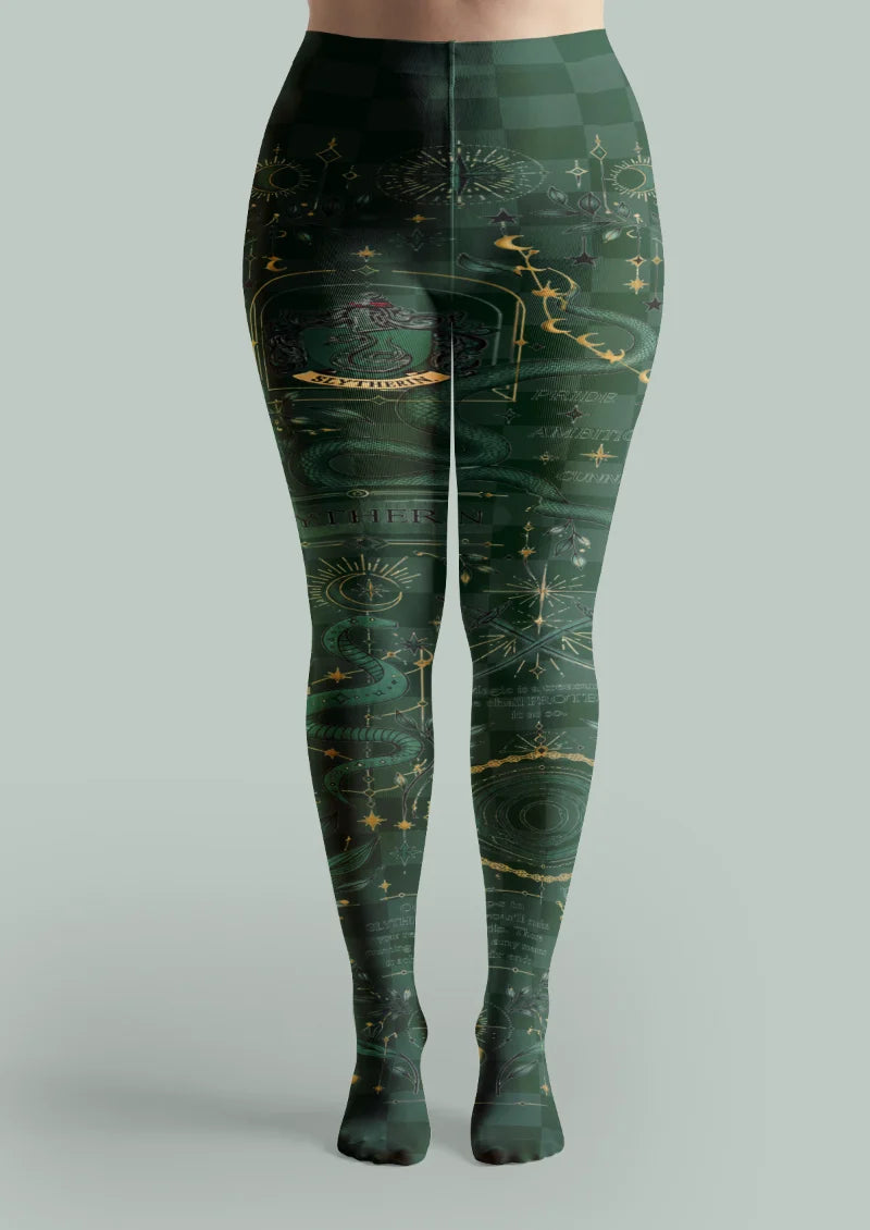 Green Serpent Celestial Tights