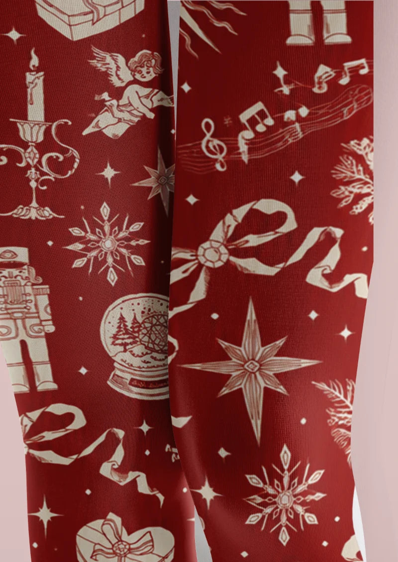Red Nutcracker Gift Tights