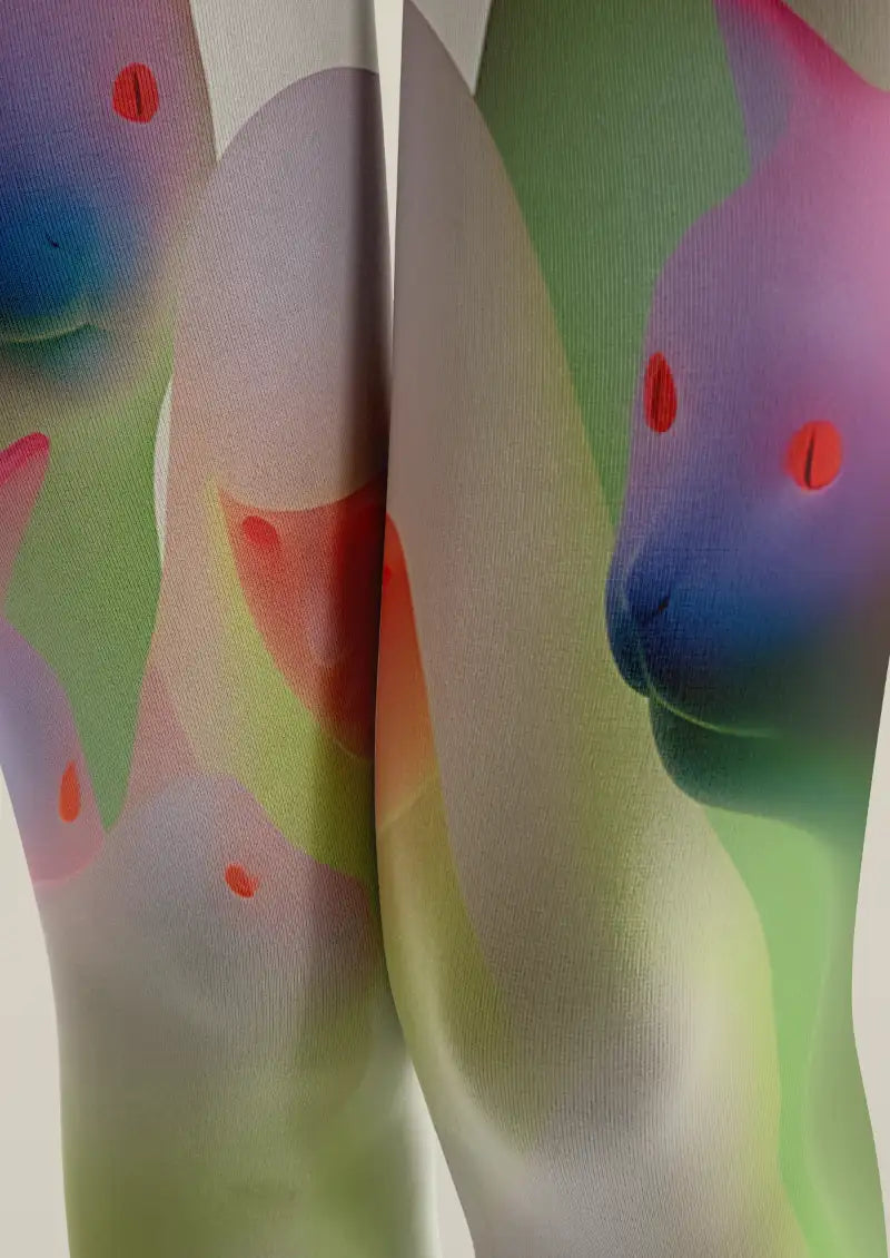 Colorful Cat Art Graphic Tights Hosiery Pantyhose