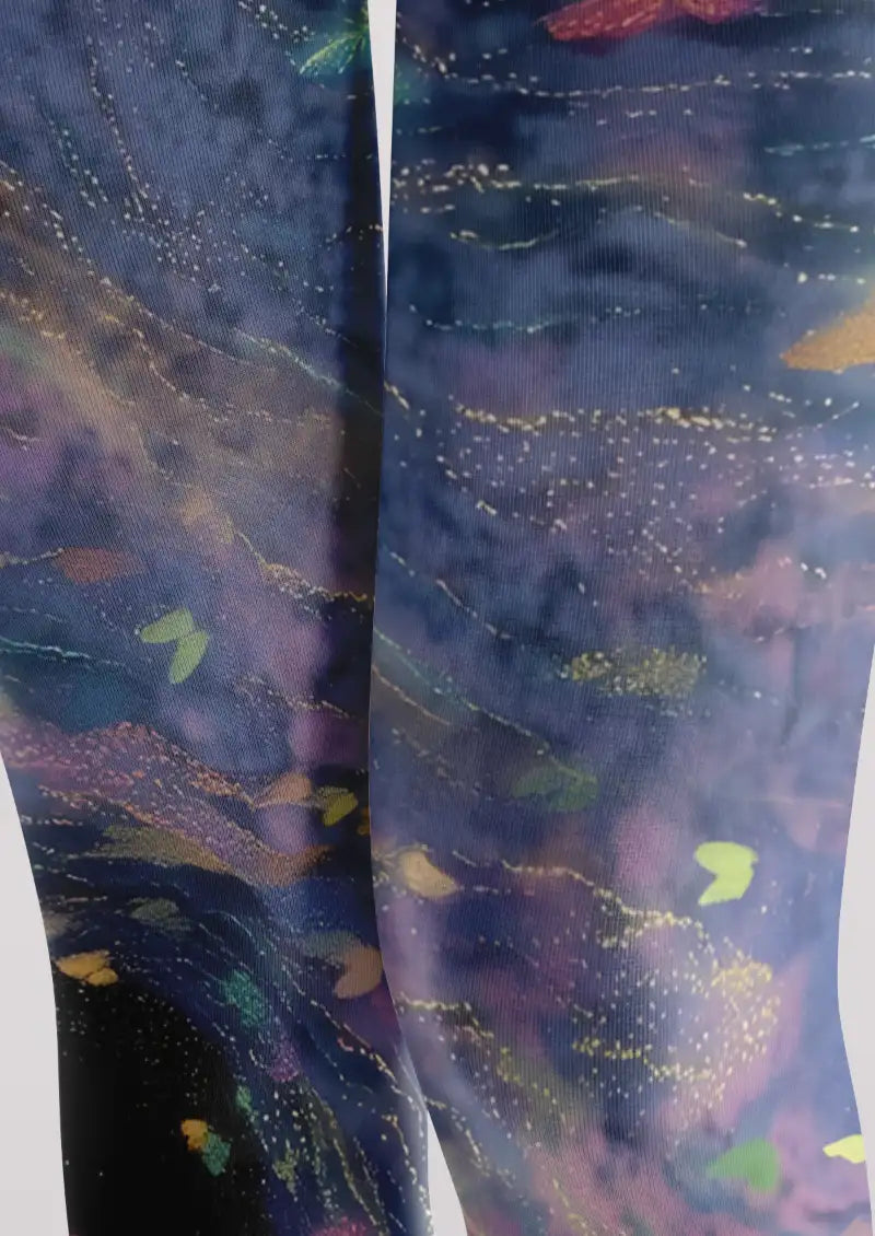 Galaxy Butterfly Graphic Tights Hosiery Pantyhose