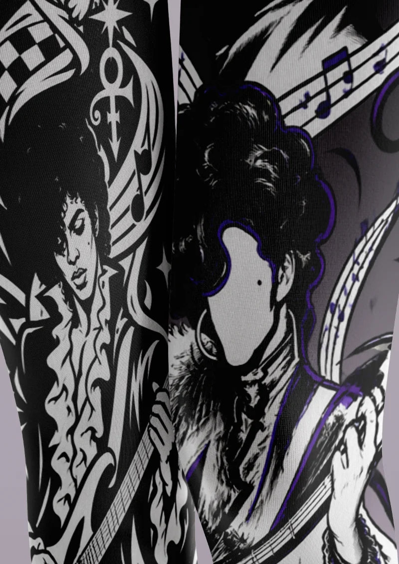 Black Music Collage Tights