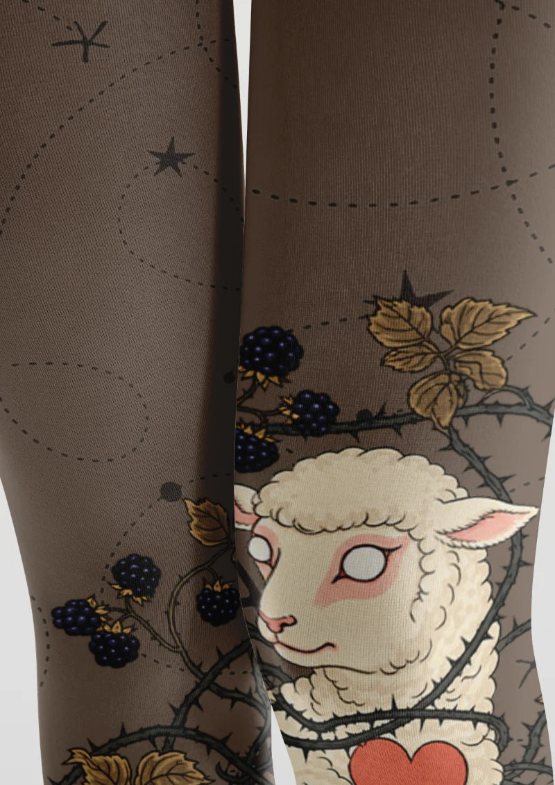Brown Sheep Heart Tights
