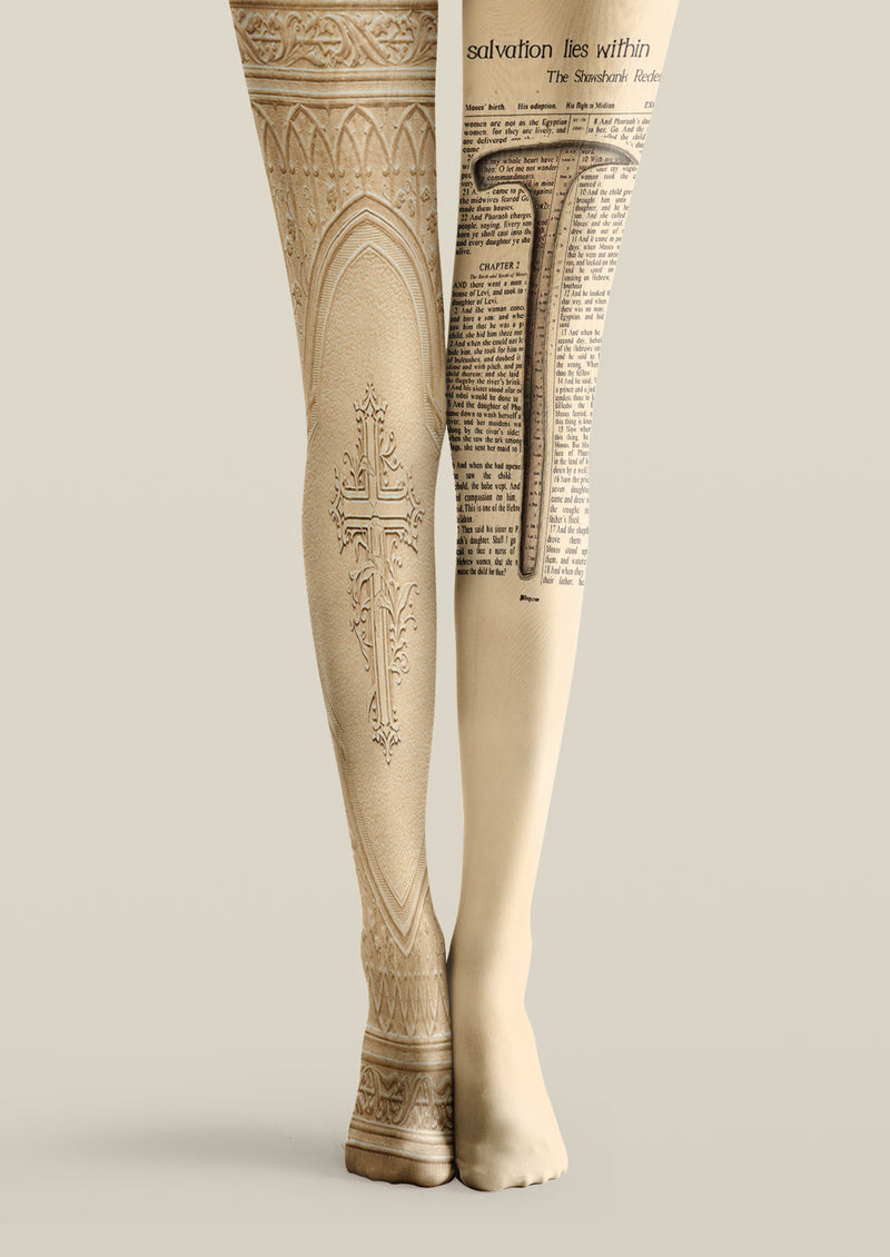 Shawshank Redemption Bible Book Printed Tights Hosiery Pantyhose