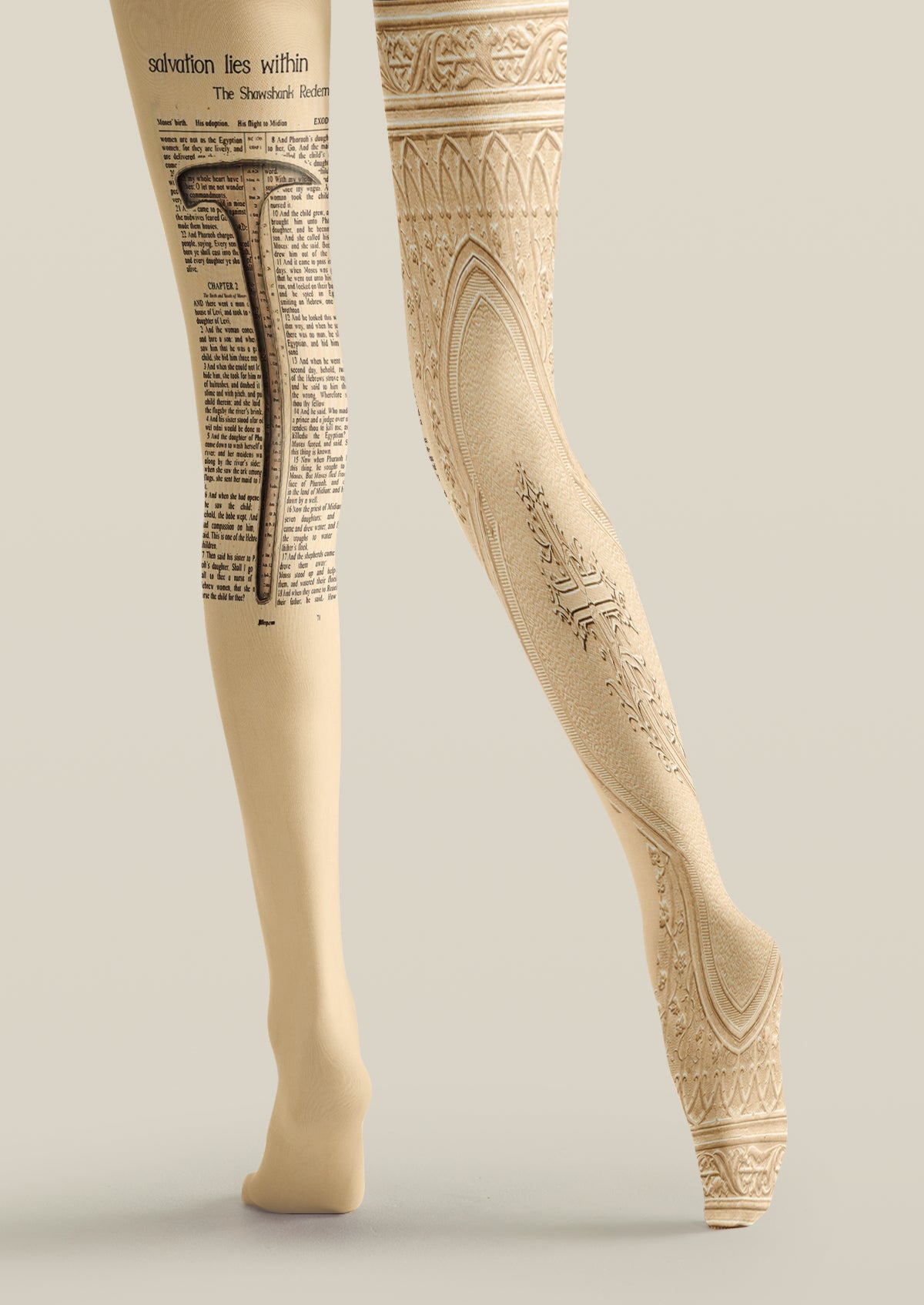 Shawshank Redemption Bible Book Printed Tights Hosiery Pantyhose