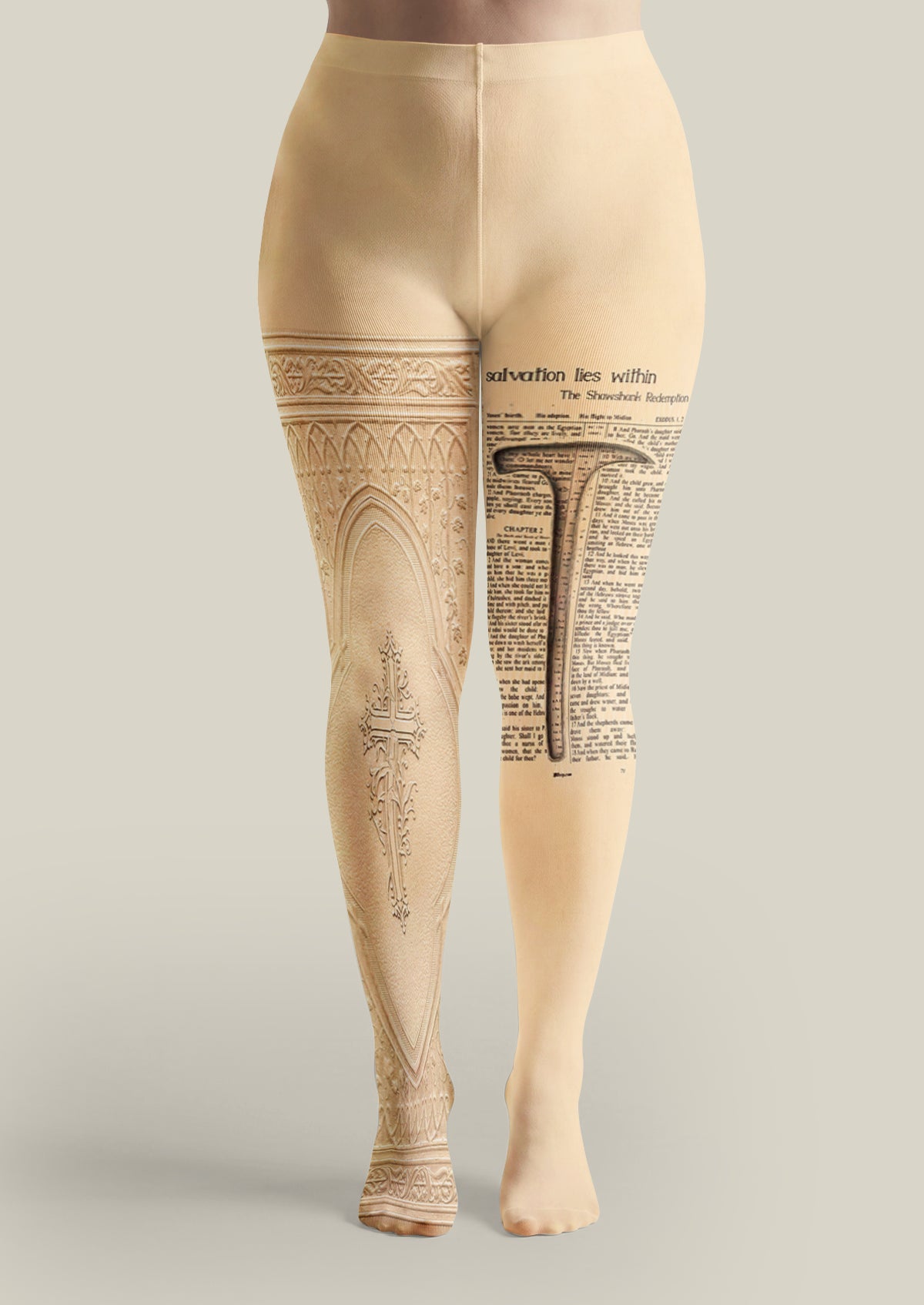 Shawshank Redemption Bible Book Printed Tights Hosiery Pantyhose