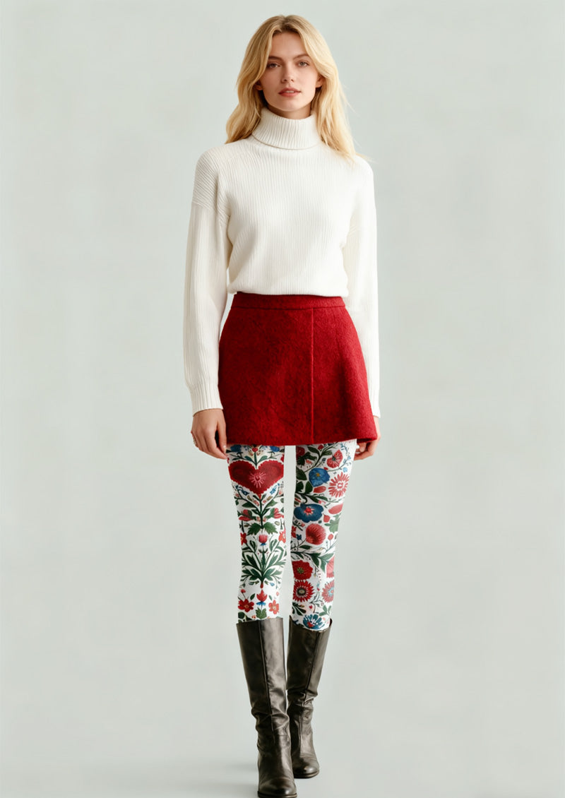 Folk Heart Tights Hosiery Pantyhose