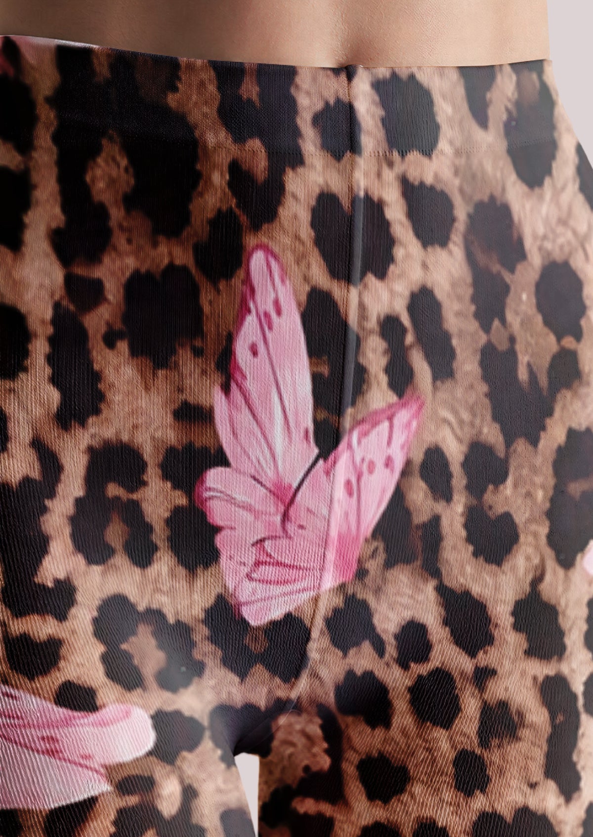 Brown Lily Leopard Tights