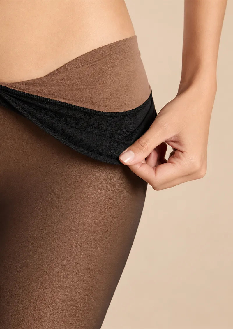Brown Double-Layer Tights