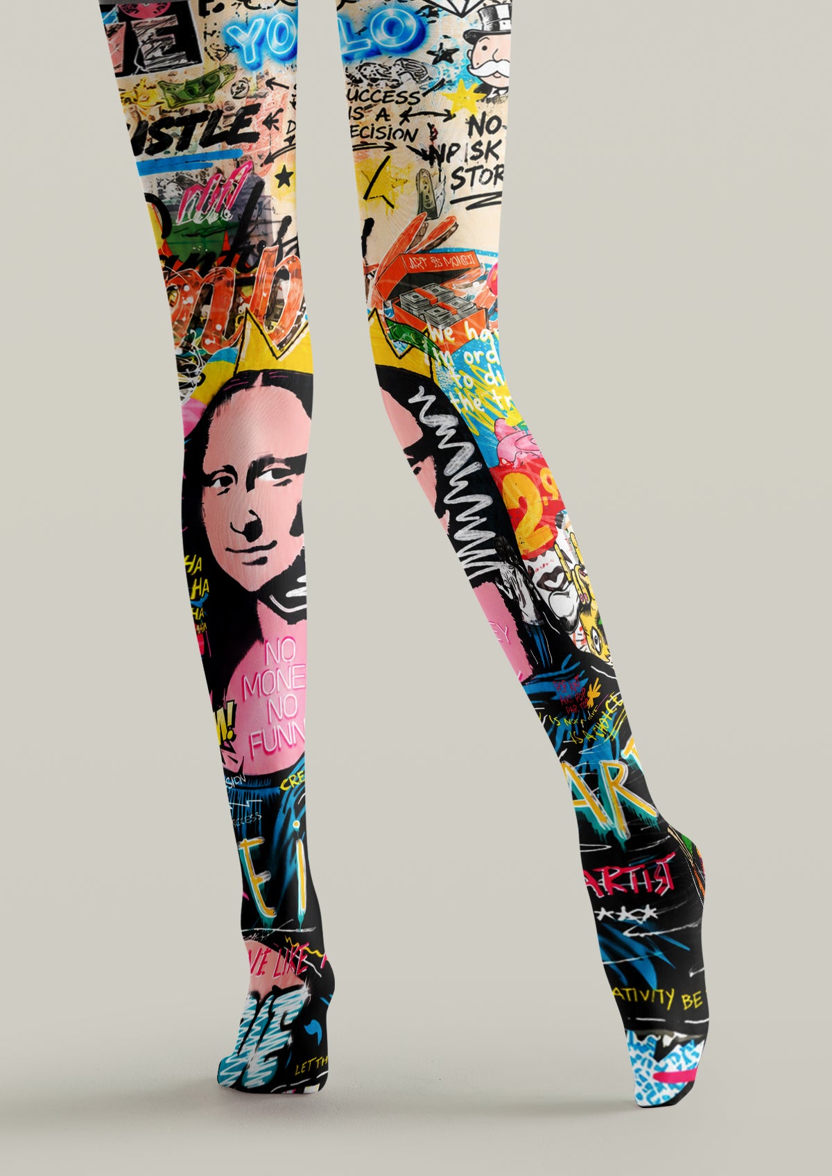Multicolor Pop Art Muse Tights