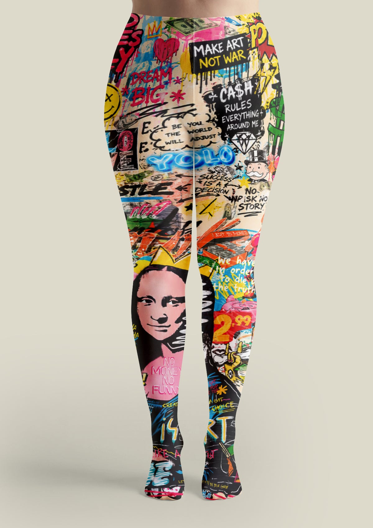 Multicolor Pop Art Muse Tights
