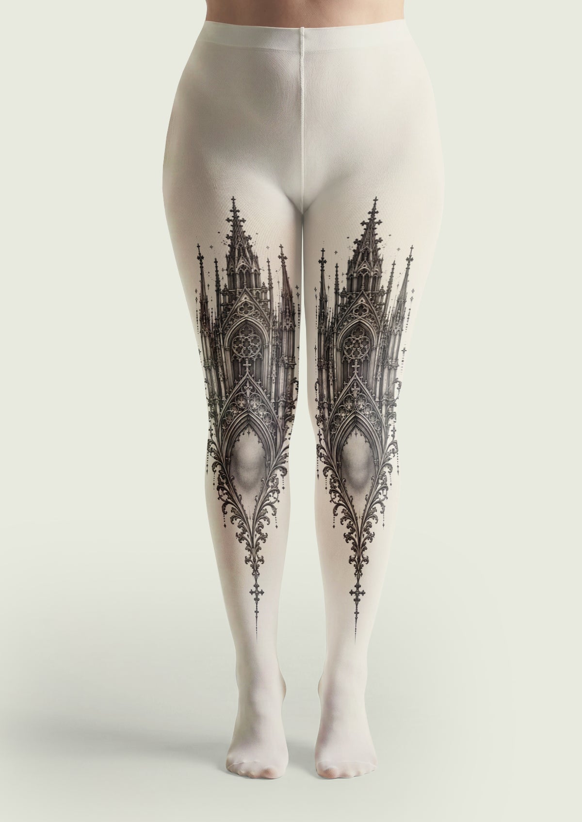 Black Gothic Cathedral Tights