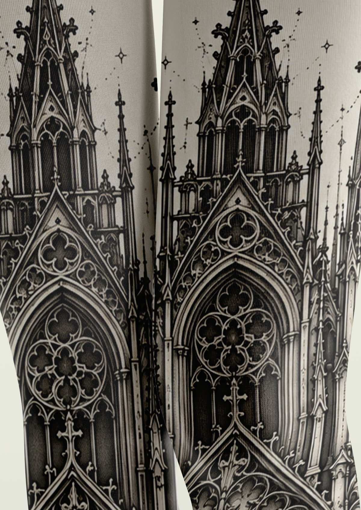 Black Gothic Cathedral Tights