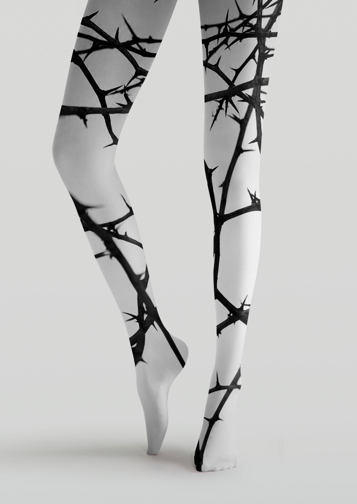 White Thorn Branch Tights