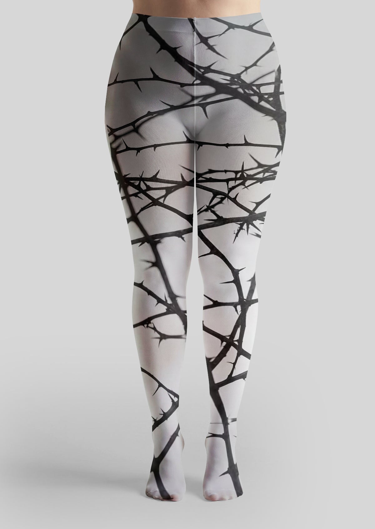 White Thorn Branch Tights