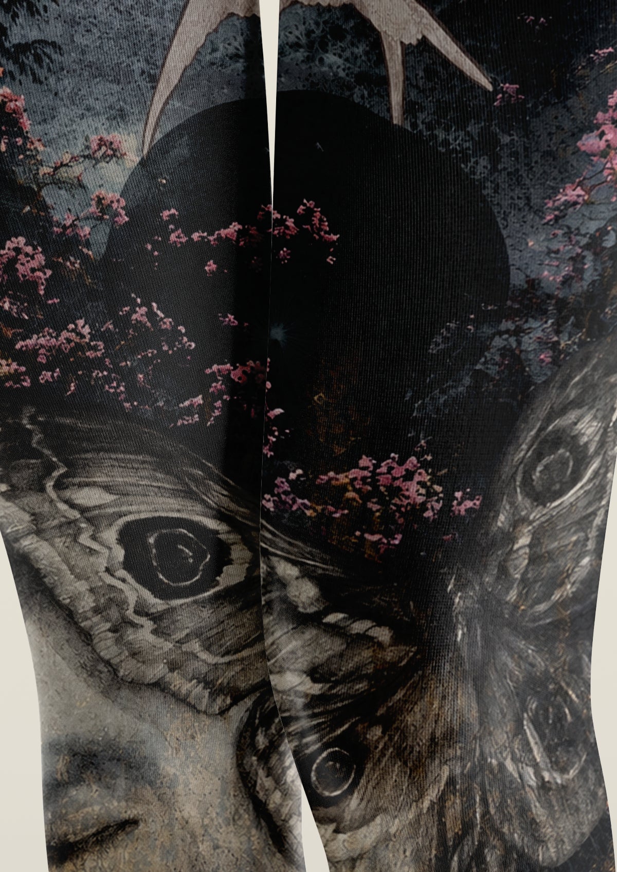 Black Moth Fantasy Art Tights