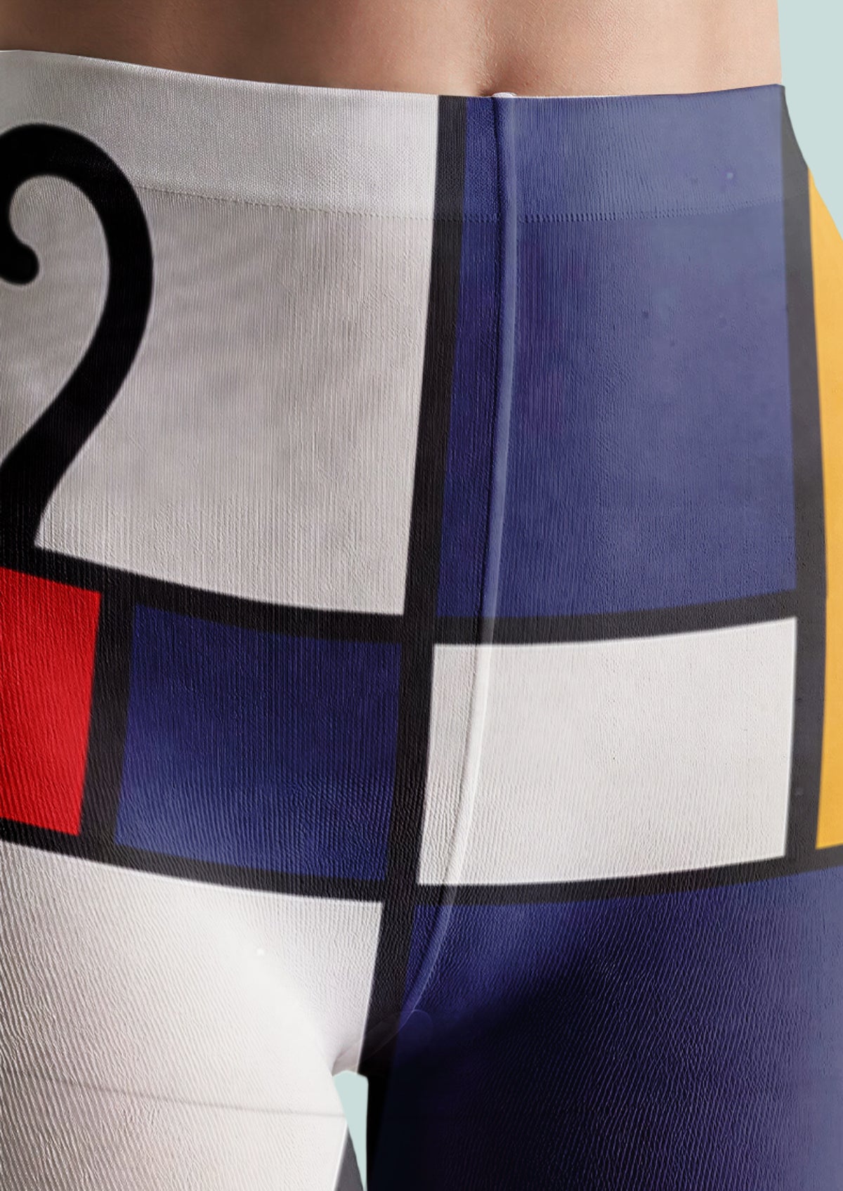 Red Yellow Blue Mondrian Inspired Cat Tights