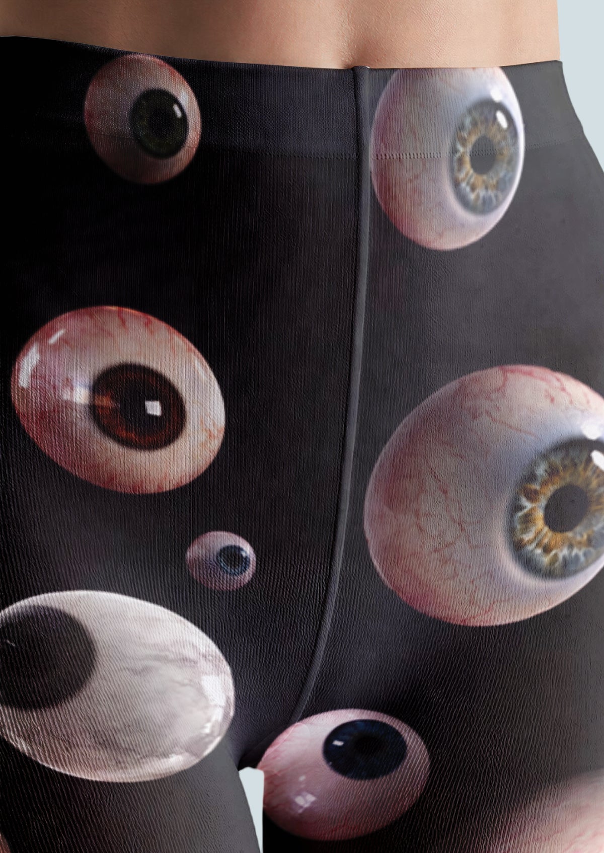 Black Eyeball Print Tights