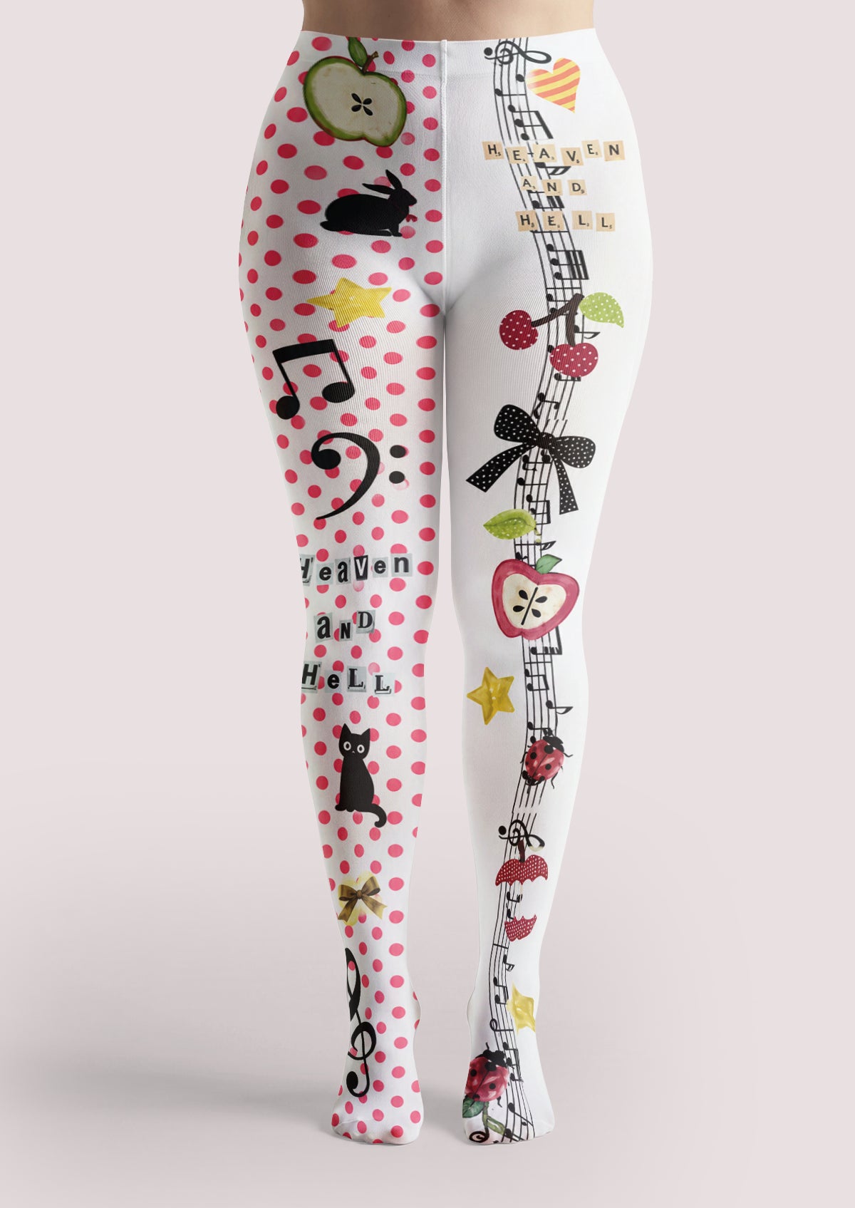 White Music and Polka Dot Tights